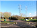 Pylons Passing Over Sandwell Valley Country Park Car Park