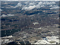 Black Law wind farm from the air