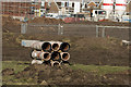 Pipes awaiting their trench