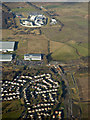 Bishpbriggs and Low Moss Prison from the air