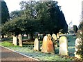 Old gravestones in Thorpe Cemetery