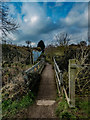 Footbridge crossing Pix Brook