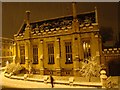 Magdalen College Library, in the snow