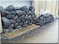 Tyres outside Grays in Kingsbury