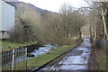 Ebbw Fach Trail behind grandstand, Abertillery Park