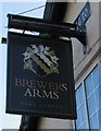 Brewers Arms name sign, Park Street, Neston