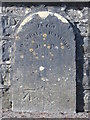 Boundary stone and bench mark on Pont y Brenhin