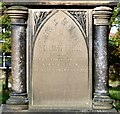 Leigh Family Tomb (South Face): Upper inscription