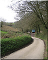 Bend in the lane at Collaford Bridge