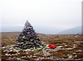 NO0694 : Meall an Lundain, summit cairn by Alan Reid