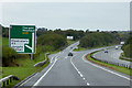 SH4573 : North Wales Expressway, Westbound Exit at Junction 6 by David Dixon
