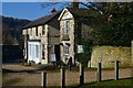 Shops and houses by the church in Selborne