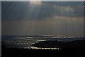 SW7928 : Shafts of sunlight over Falmouth Bay by Rob Farrow