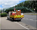 Highway maintenance vehicle near Broadmead Park, Newport