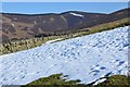 NT2545 : Snow patch with sun cups, Cavarra Hill by Jim Barton