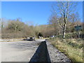 Car park at Pistyll Gwyn Quarry, north of Llanarmon yn I