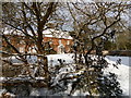 The Red House, Aldeburgh, in snow