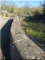 Bridge parapet over the River Alyn/Afon Alun