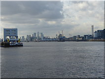 TQ4379 : View from the Royal Arsenal waterfront by Marathon