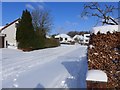 Kirkhill Road in the snow