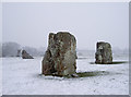 ST6063 : Stanton Drew's snowy stone circle by Neil Owen