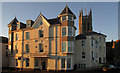 Beach Court and church tower, Teignmouth