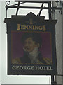 Sign for the George Hotel, Orton