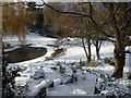 TQ4577 : Snowy steps in Rockliffe Gardens by Marathon