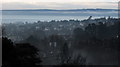 Misty morning view over Chelston