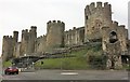 SH7877 : Scaffold at Conwy Castle by Richard Hoare