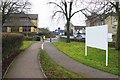 Footpath and cycleway adjacent to Station Lane, Witney, Oxon