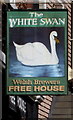 White Swan name sign, High Street, Swansea