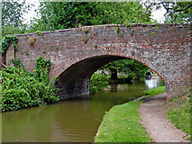 SK1608 : Bridge No 79 at Whittington in Staffordshire by Roger  D Kidd