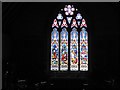 Stained glass window, Holy Trinity Church, Gwernaffield