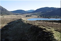 NN5355 : Dam, Loch Monaghan by Richard Webb