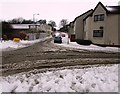 Snowy road in Methil