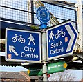 Signpost by Grandpont Bridge