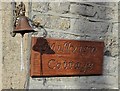 House sign and bell in Stoney Middleton