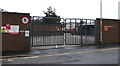 Entrance gates to Exmouth Delivery Office