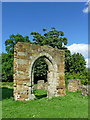 SK2504 : Alvecote Priory ruins in Staffordshire by Roger  Kidd