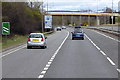 Northbound A9 approaching Raigmore Interchange (Inverness)