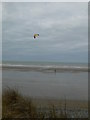 SN6093 : Kite surfer on Ynyslas Beach by Eirian Evans