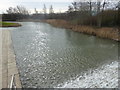 Waterfall and lake at Stockley Park