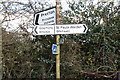 Signpost on Hitchwood Lane