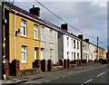 Houses on the north side of Gwscwm Road,  Burry Port