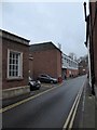 Looking west-southwest along Castle Lane