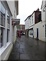 Looking from the High Street along The Chequers