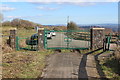 SO2502 : Gates on the road from former Blaensechan Colliery by M J Roscoe