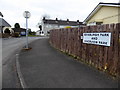 Sign for Edinburgh Park and Riverview Park, Omagh