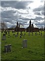 The twin cemetery chapels at North Somercotes